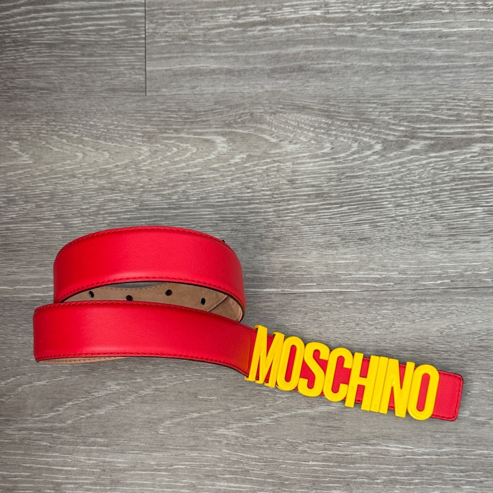 Moschino Red and Yellow Belt
